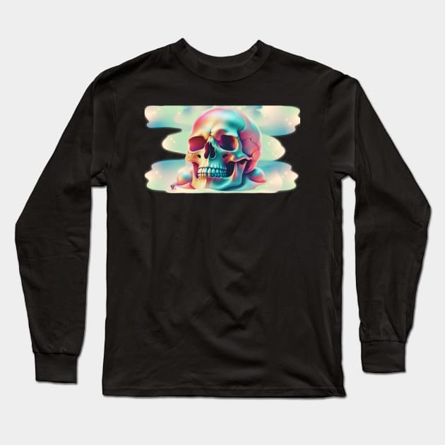 Psychedelic Skull Long Sleeve T-Shirt by Viper Unconvetional Concept